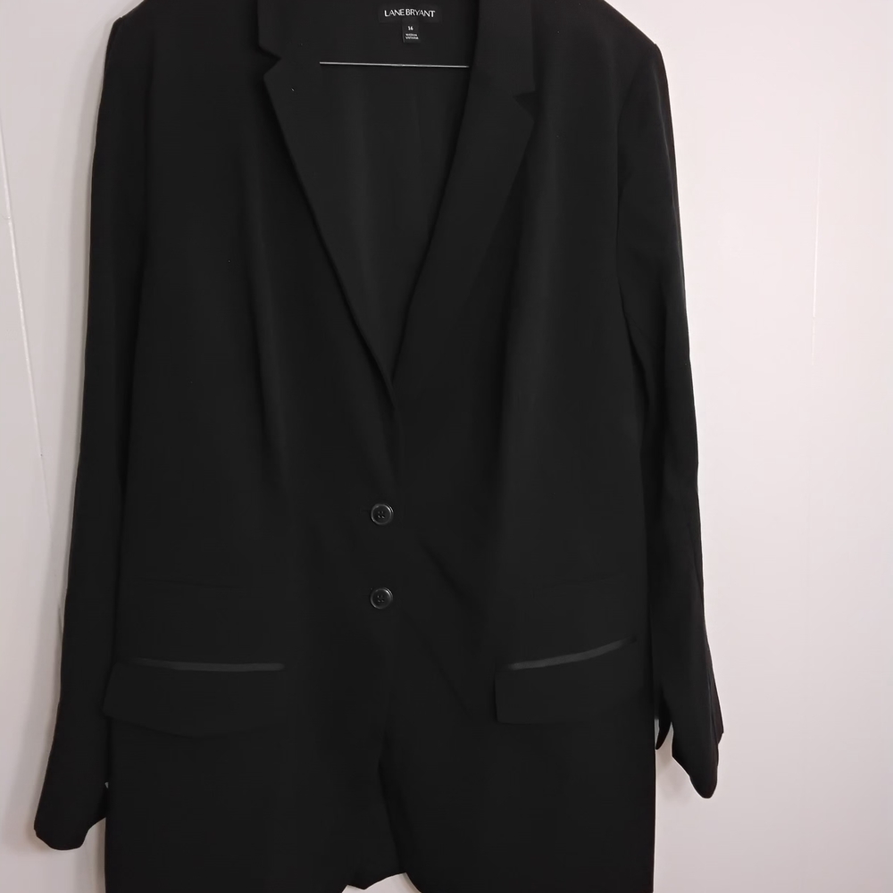 Lane Bryant Black Tailored Blazer Jacket